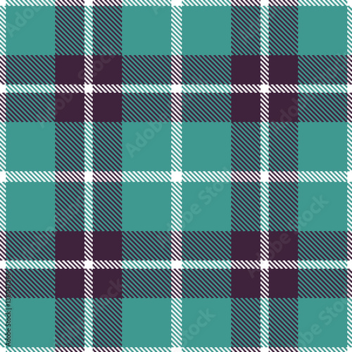 Modern Vivid White Seamless Tartan Textile Design Variant 1219