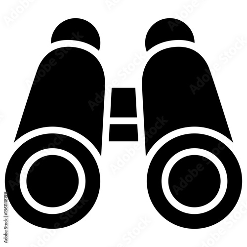 Binoculars Icon Black Style