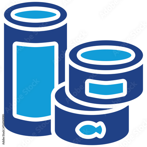 Food Stash Icon Dual Tone Color Style