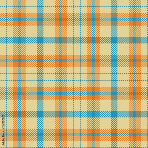 Modern Seamless Tartan in Deep Beige tones Textile Design Variant 1791
