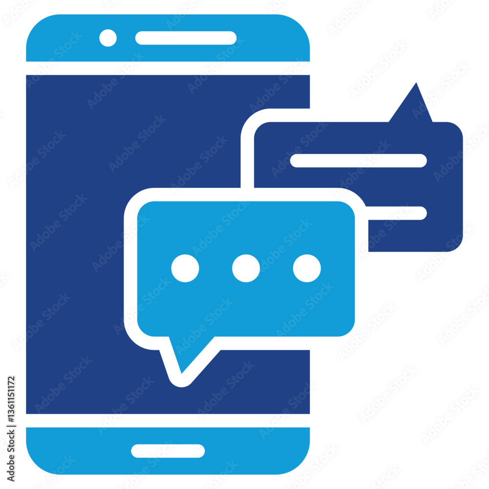 Message Board Icon Dual Tone Color Style Message Board Icon Dual Tone Color Style