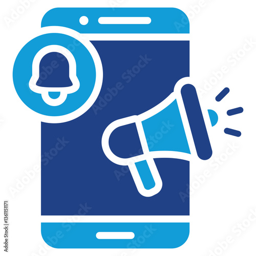 Announcement Icon Dual Tone Color Style
