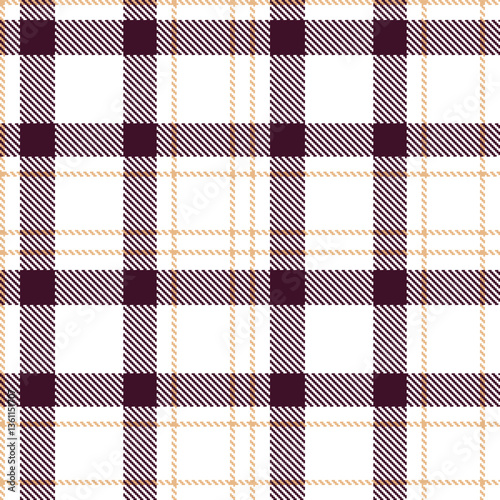 Modern Light White Seamless Tartan Textile Design Variant 1879