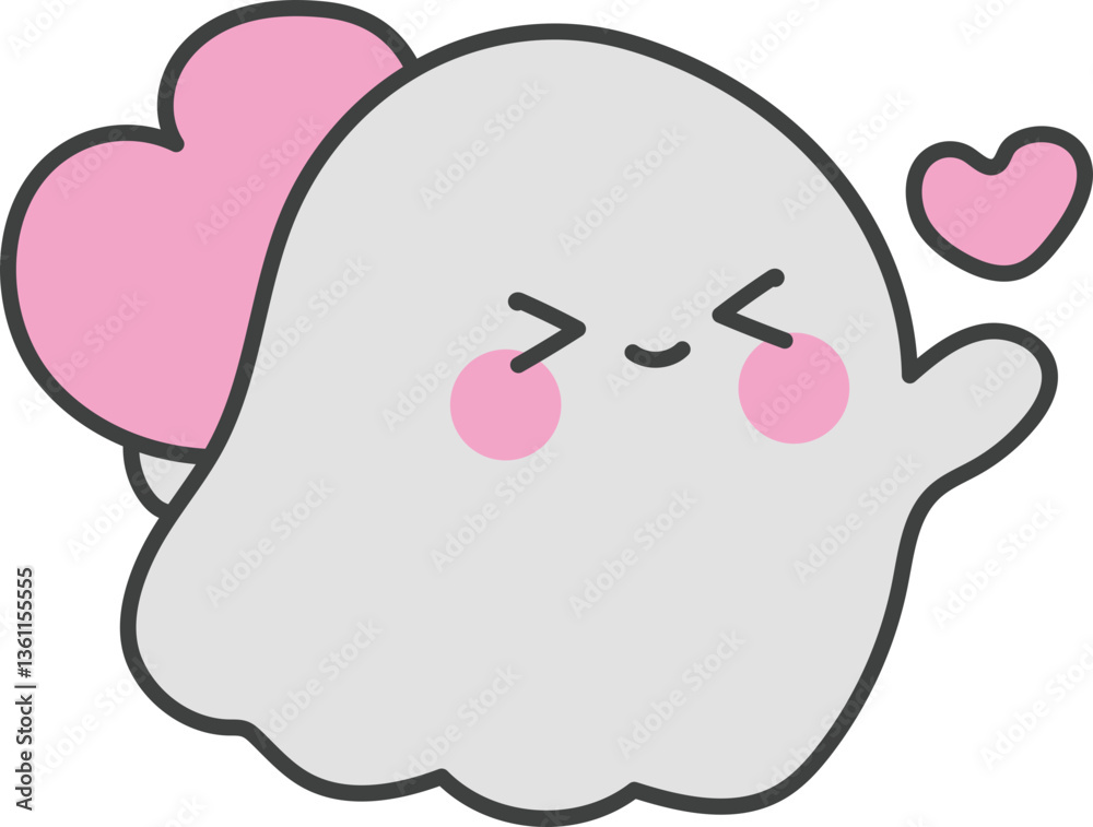 Love ghost illustration Love ghost illustration