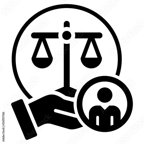 Ethical Practices Icon Black Style
