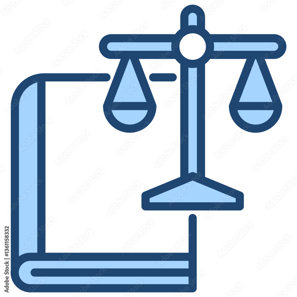 Code Ethics Icon Lineal Blue Style Code Ethics Icon Lineal Blue Style