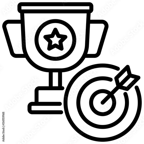 Remarkable Achievement Icon Lineal Syle