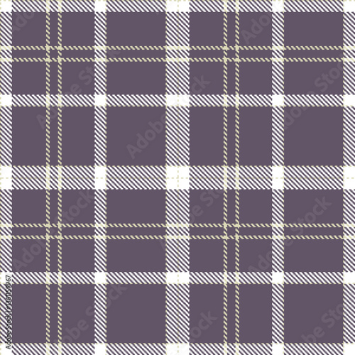 Modern Seamless Tartan in Metallic Beige tones Textile Design Variant 2369