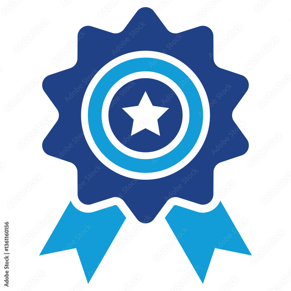 Premium Badge Icon Dual Tone Color Style Premium Badge Icon Dual Tone Color Style