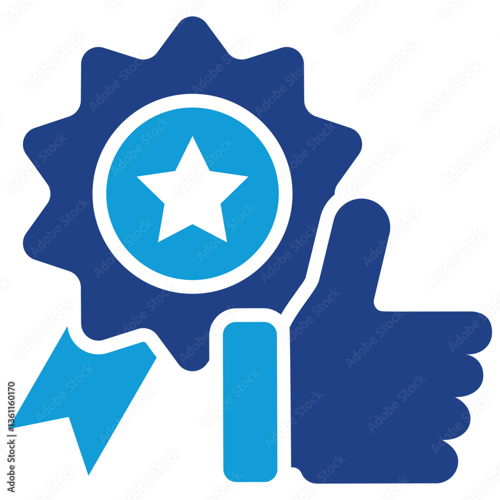 Top Choice Icon Dual Tone Color Style