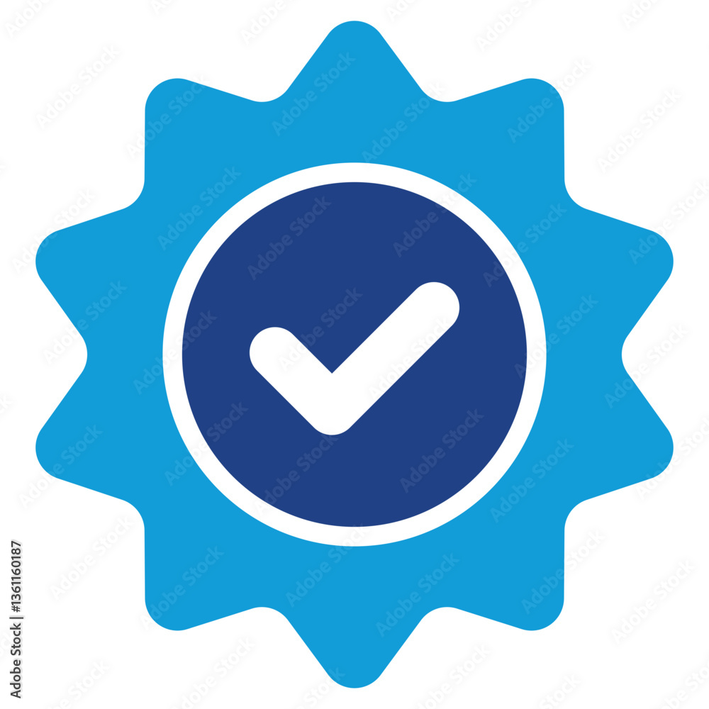 Certified Quality Icon Dual Tone Color Style