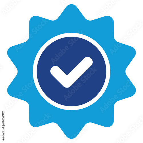 Certified Quality Icon Dual Tone Color Style