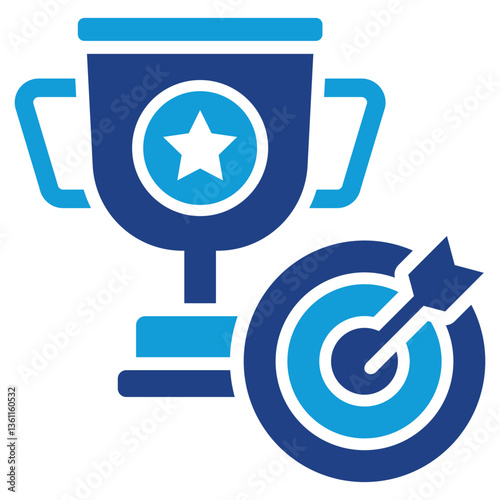 Remarkable Achievement Icon Dual Tone Color Style
