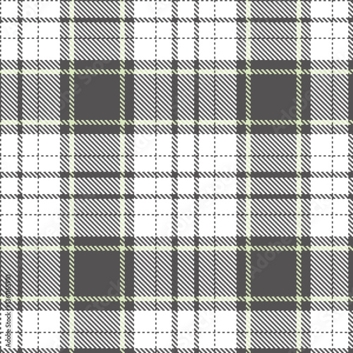 Modern Rich Charcoal Grey Seamless Tartan Textile Design Variant 2457