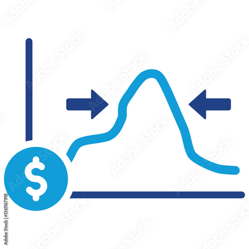 Asset Bubble Icon Dual Tone Color Style