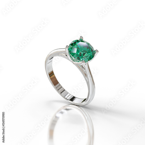 Timeless Solitaire Cathedral Ring for Engagement