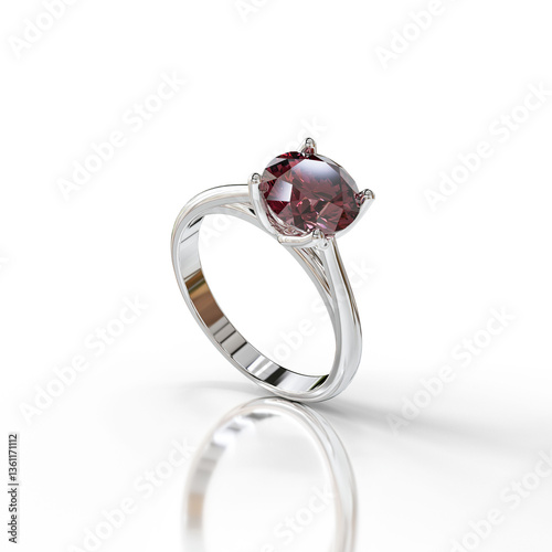 Stunning Cathedral-Style Diamond Solitaire Ring