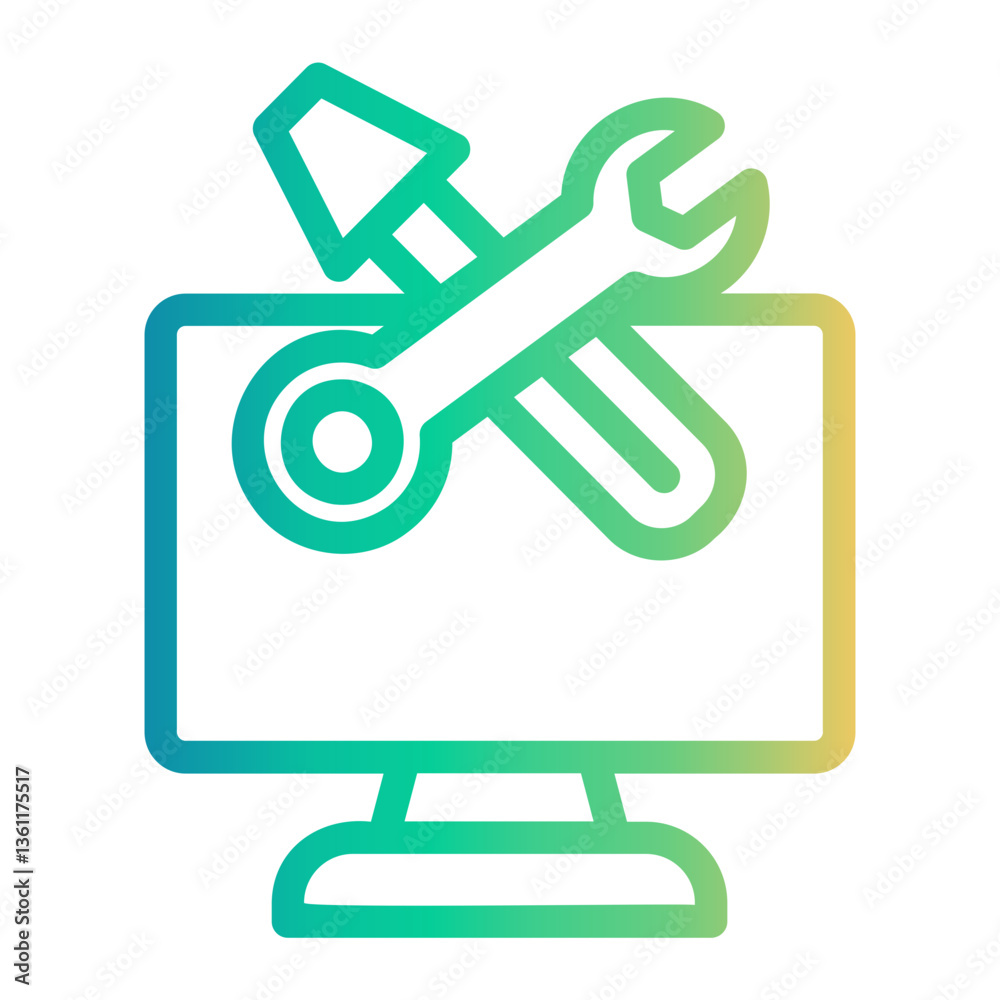 support Line Gradient Icon support Line Gradient Icon