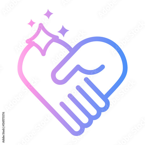 commitment Line Gradient Icon