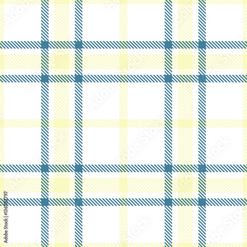 Modern Light White Seamless Tartan Textile Design Variant 2691