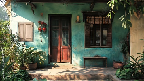 Indian vintage village house