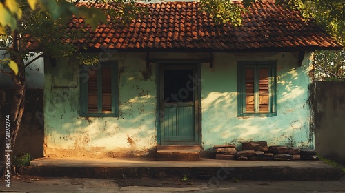 Indian vintage village house