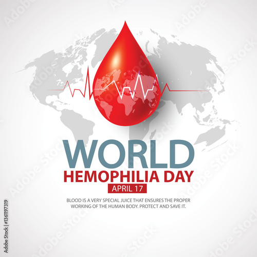 world hemophilia day. abstract vector illustration design