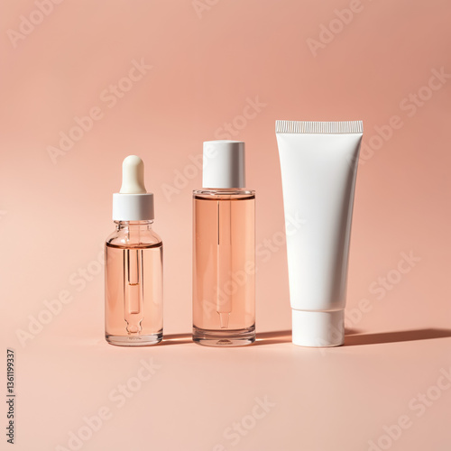 model of skin cleansing products