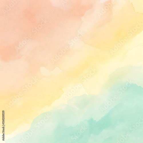 A delicate artistic pattern with softly blended watercolor brushstrokes