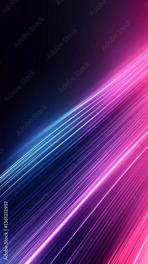 Fototapeta premium Dark Abstract Minimalist Gradient Background with Soft Neon Lights and Futuristic Glow