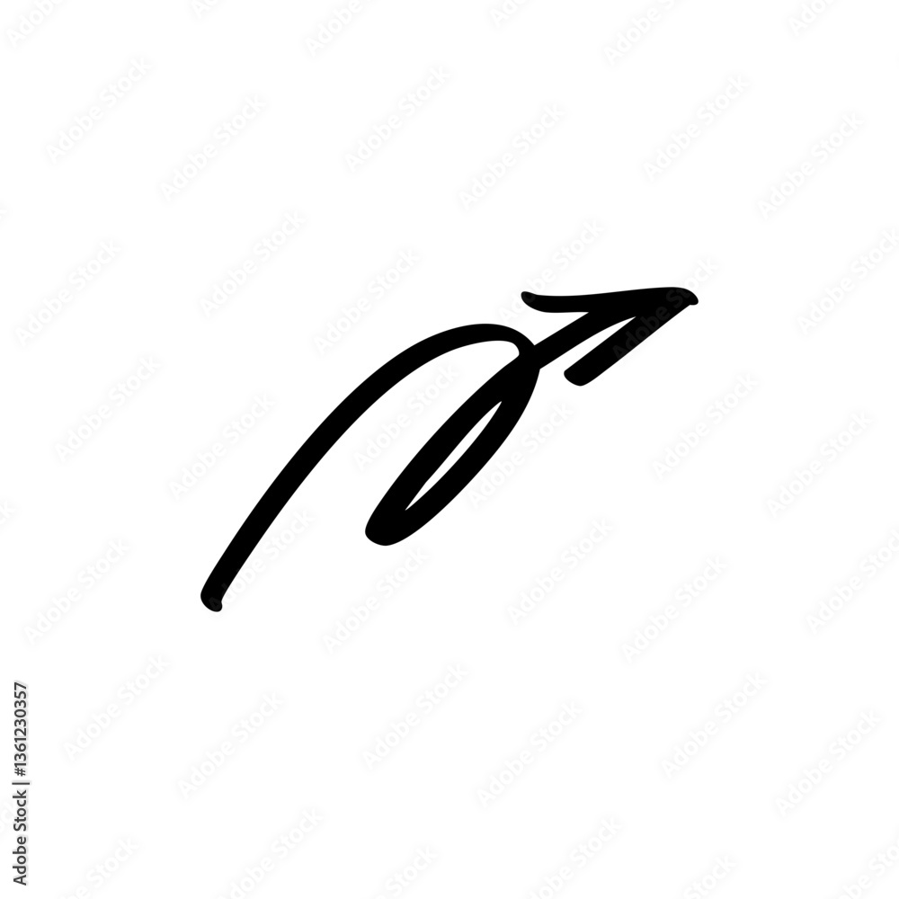 Obraz premium marker stroke arrow element