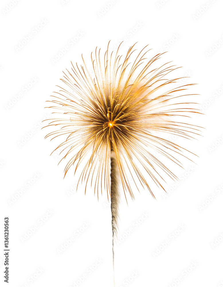 Fototapeta premium Golden Fireworks Burst