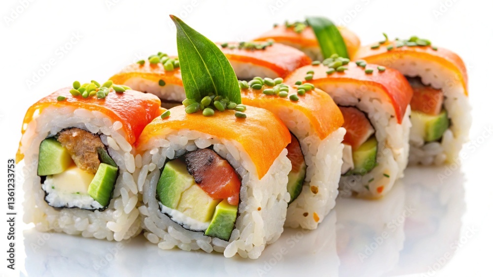 Sushi on white Sushi on white