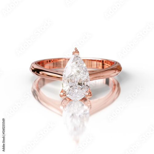 Romantic Solitaire Ring for Proposals