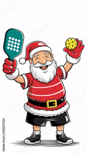 Pickleball Santa
