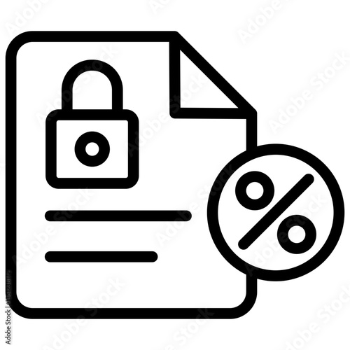 Fixed Interest Rate Icon