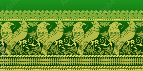 beautiful graphic saree design and this sari design is in Indian style which is for textile fashion industry and it can be used as wallpaper backdrop and website bg this style is originated in india