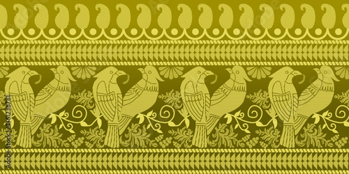 beautiful graphic saree design and this sari design is in Indian style which is for textile fashion industry and it can be used as wallpaper backdrop and website bg this style is originated in india