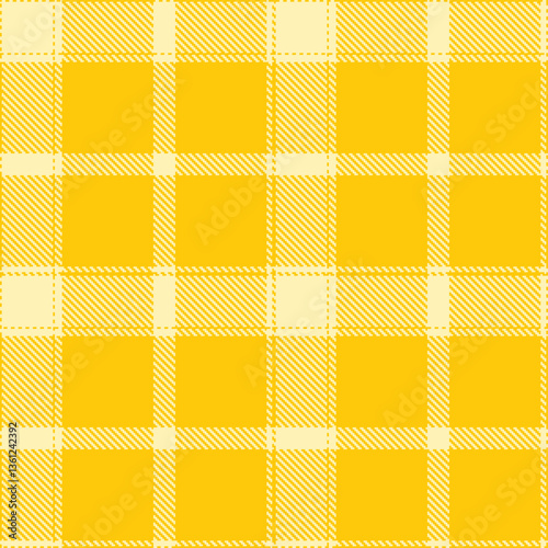 Modern Seamless Tartan in Light Golden Yellow tones Textile Design Variant 636
