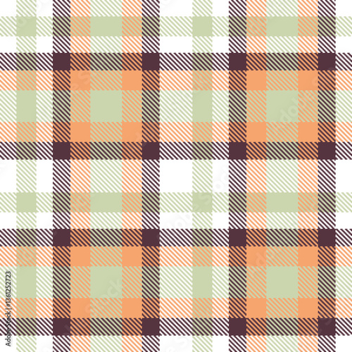 Modern Dusty White Seamless Tartan Textile Design Variant 821