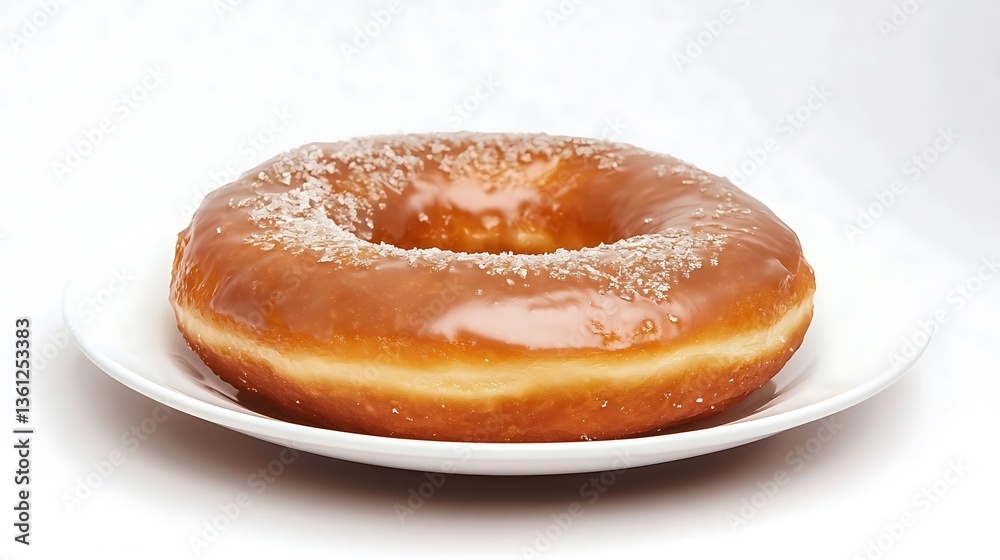 Freshly Fried Old-Fashioned Donut with a Delicate Glaze Freshly Fried Old-Fashioned Donut with a Delicate Glaze