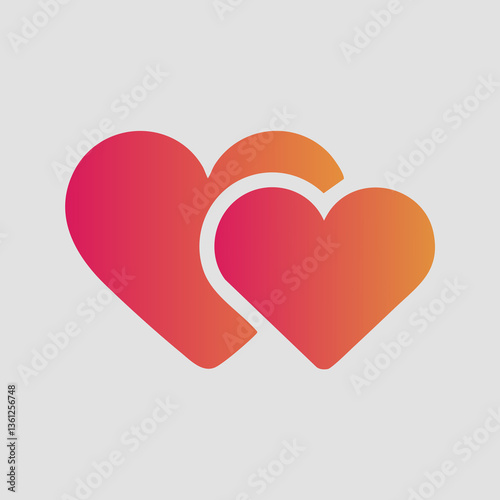 red heart vector