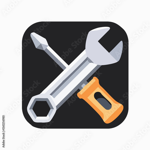 wrench and screwdriver