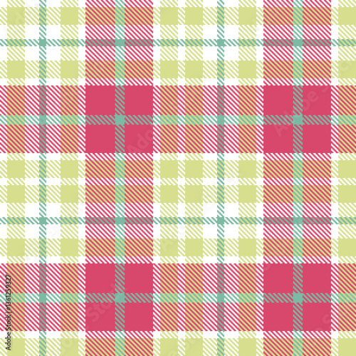 Modern Vivid White Seamless Tartan Textile Design Variant 938