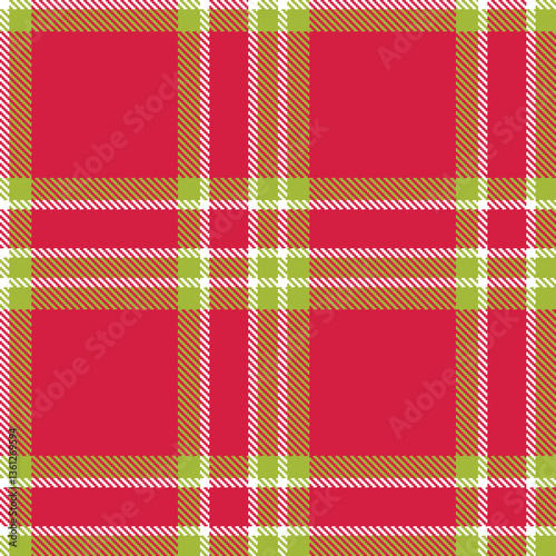 Modern Neon White Seamless Tartan Textile Design Variant 1074