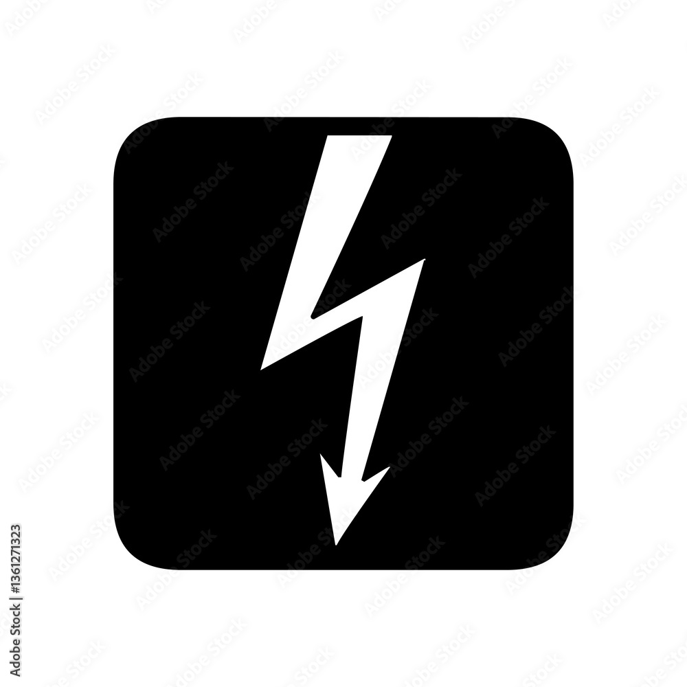 Electricity public signage icon Electricity public signage icon