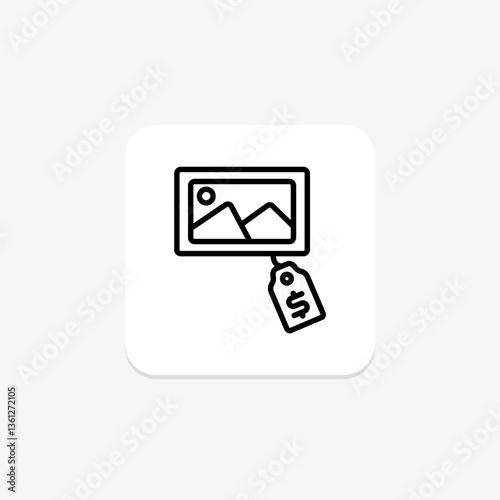 Selling Painting, vector, pixel perfect, illustrator file