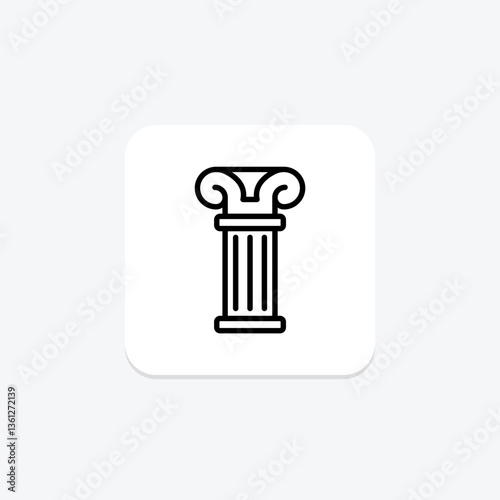 Greek Pillars, vector, pixel perfect, illustrator file