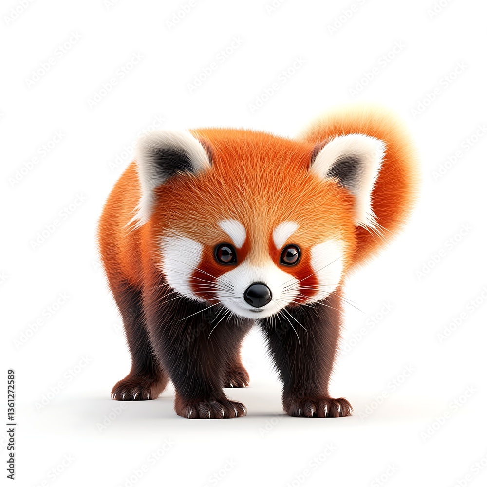 red panda 3D render red panda 3D render