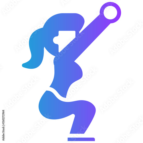 Gym glyph gradient icon